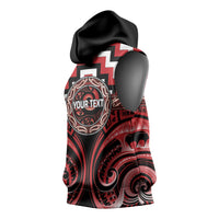 Aotearoa Te Arawa Personalised Sleeveless Hoodie Maori Iwi Poutama Puhoro Tattoo LT14 - Polynesian Pride