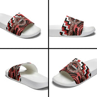 Aotearoa Te Arawa Slide Sandals Maori Iwi Poutama Puhoro Tattoo LT14 - Polynesian Pride