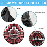 Aotearoa Te Arawa Spare Tire Cover Maori Iwi Poutama Puhoro Tattoo LT14 - Polynesian Pride