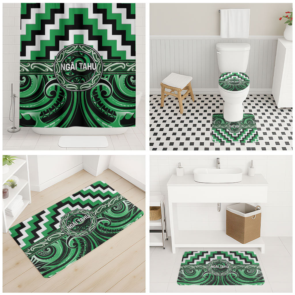 Aotearoa Ngai Tahu Bathroom Set Maori Iwi Poutama Puhoro Tattoo LT14 - Polynesian Pride
