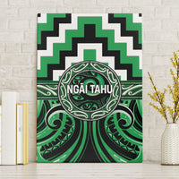 Aotearoa Ngai Tahu Canvas Wall Art Maori Iwi Poutama Puhoro Tattoo LT14 Without Frame Green - Polynesian Pride