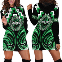 Aotearoa Ngai Tahu Personalised Hoodie Dress Maori Iwi Poutama Puhoro Tattoo LT14 - Polynesian Pride