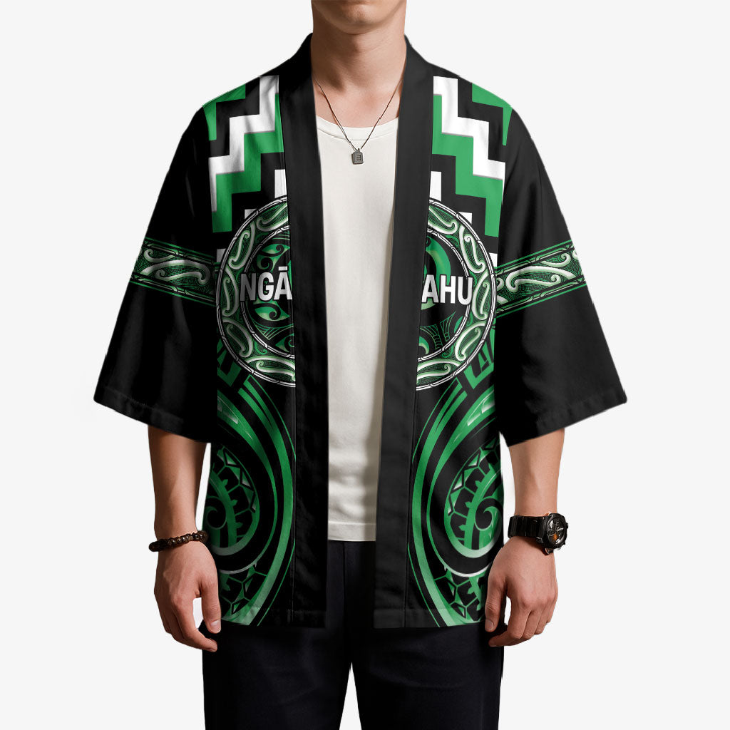 Aotearoa Ngai Tahu Personalised Kimono Maori Iwi Poutama Puhoro Tattoo LT14 - Polynesian Pride