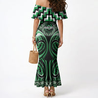 Aotearoa Ngai Tahu Personalised Mermaid Dress Maori Iwi Poutama Puhoro Tattoo LT14 - Polynesian Pride