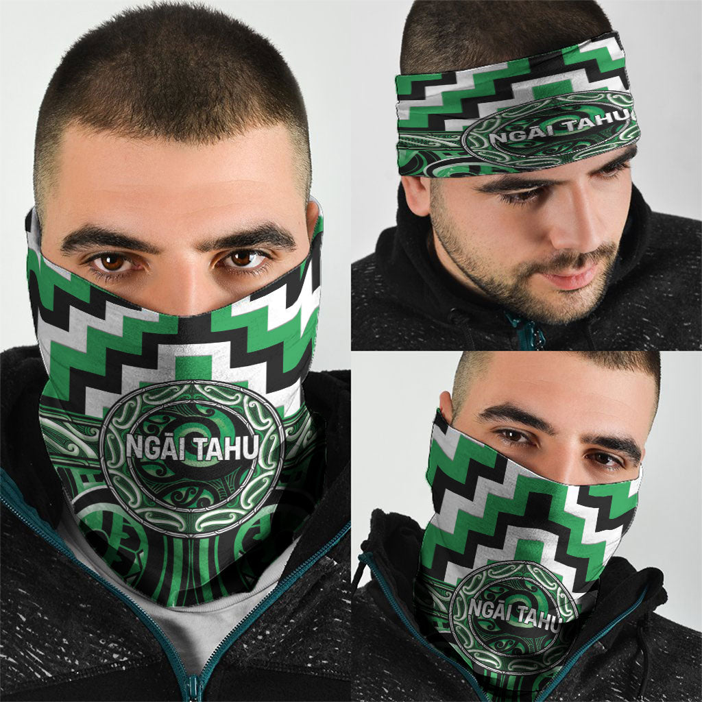 Aotearoa Ngai Tahu Neck Gaiter Maori Iwi Poutama Puhoro Tattoo LT14 - Polynesian Pride