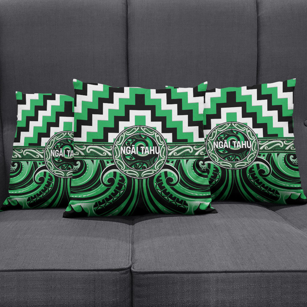 Aotearoa Ngai Tahu Pillow Cover Maori Iwi Poutama Puhoro Tattoo LT14 - Polynesian Pride