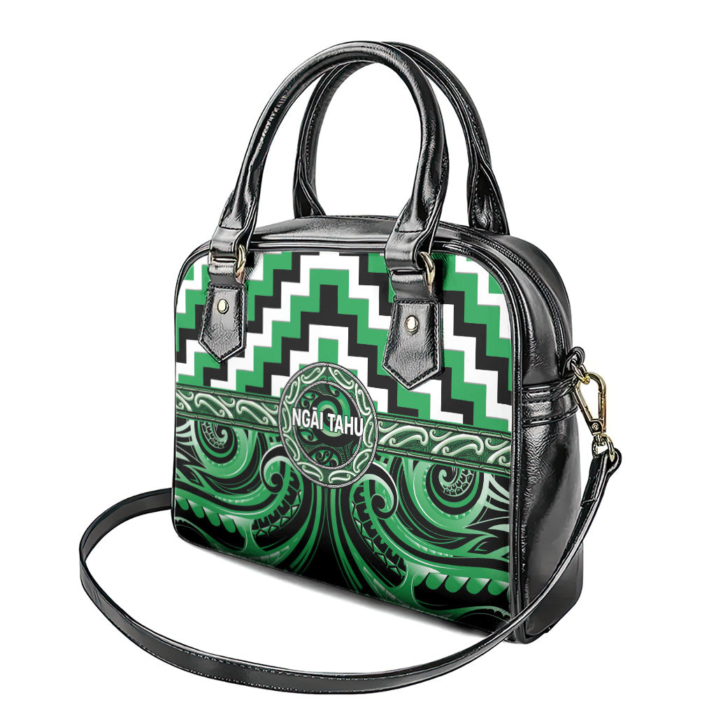 Aotearoa Ngai Tahu Shoulder Handbag Maori Iwi Poutama Puhoro Tattoo LT14 - Polynesian Pride