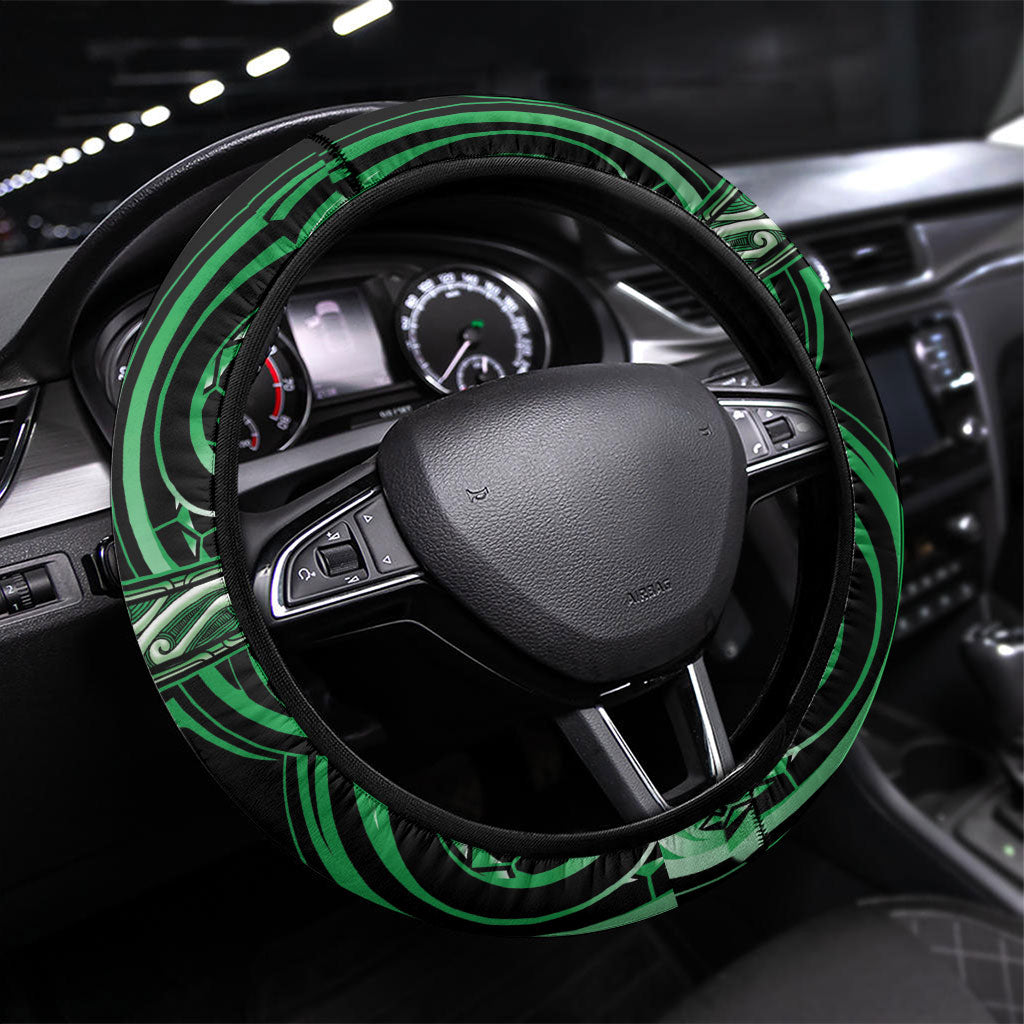 Aotearoa Ngai Tahu Steering Wheel Cover Maori Iwi Poutama Puhoro Tattoo