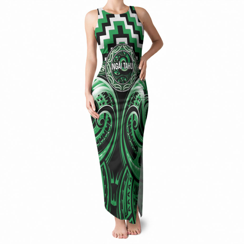 Aotearoa Ngai Tahu Personalised Tank Maxi Dress Maori Iwi Poutama Puhoro Tattoo