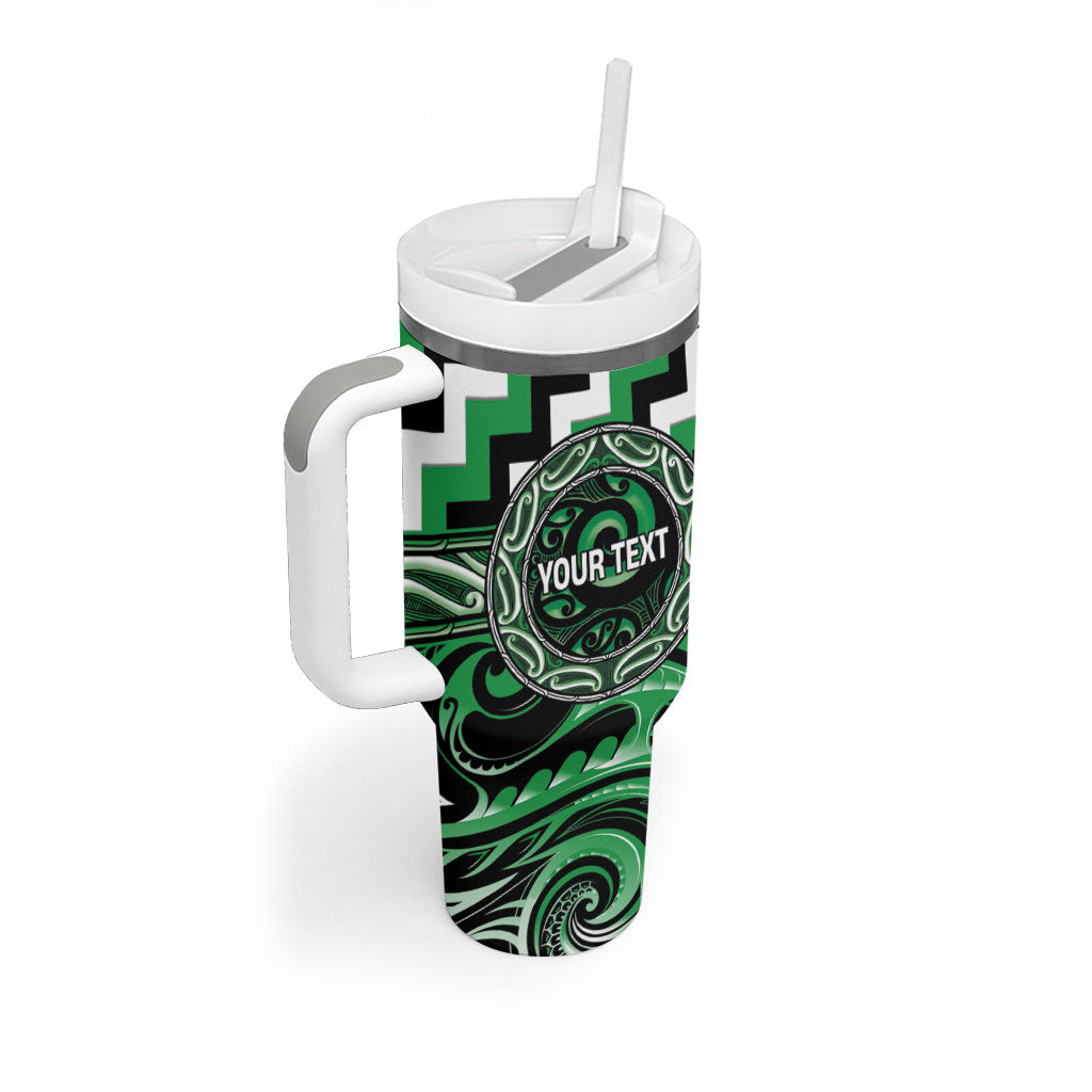 Aotearoa Ngai Tahu Personalised Tumbler With Handle Maori Iwi Poutama Puhoro Tattoo LT14 - Polynesian Pride