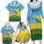 Personalised Malampa Fiji Day Family Matching Long Sleeve Bodycon Dress and Hawaiian Shirt 10 October Fijian Tapa Flag Style