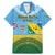 Personalised Malampa Fiji Day Family Matching Mermaid Dress and Hawaiian Shirt 10 October Fijian Tapa Flag Style