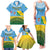 Personalised Malampa Fiji Day Family Matching Tank Maxi Dress and Hawaiian Shirt 10 October Fijian Tapa Flag Style