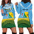 Personalised Malampa Fiji Day Hoodie Dress 10 October Fijian Tapa Flag Style