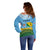 Personalised Malampa Fiji Day Off Shoulder Sweater 10 October Fijian Tapa Flag Style