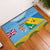 Personalised Malampa Fiji Day Rubber Doormat 10 October Fijian Tapa Flag Style