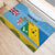 Personalised Malampa Fiji Day Rubber Doormat 10 October Fijian Tapa Flag Style