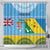 Personalised Malampa Fiji Day Shower Curtain 10 October Fijian Tapa Flag Style