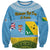 Personalised Malampa Fiji Day Sweatshirt 10 October Fijian Tapa Flag Style