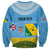 Personalised Malampa Fiji Day Sweatshirt 10 October Fijian Tapa Flag Style