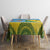 Personalised Malampa Fiji Day Tablecloth 10 October Fijian Tapa Flag Style