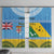 Personalised Malampa Fiji Day Window Curtain 10 October Fijian Tapa Flag Style