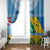 Personalised Malampa Fiji Day Window Curtain 10 October Fijian Tapa Flag Style