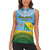 Personalised Malampa Fiji Day Women Sleeveless Polo Shirt 10 October Fijian Tapa Flag Style