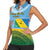 Personalised Malampa Fiji Day Women Sleeveless Polo Shirt 10 October Fijian Tapa Flag Style