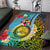 Vanuatu Malampa Fiji Day Area Rug Happy 10 October With Maps Tropical Flowers