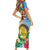 Vanuatu Malampa Fiji Day Family Matching Short Sleeve Bodycon Dress and Hawaiian Shirt Happy 10 October With Maps Tropical Flowers