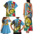 Vanuatu Malampa Fiji Day Family Matching Tank Maxi Dress and Hawaiian Shirt Happy 10 October With Maps Tropical Flowers