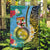 Vanuatu Malampa Fiji Day Garden Flag Happy 10 October With Maps Tropical Flowers