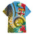 Vanuatu Malampa Fiji Day Hawaiian Shirt Happy 10 October With Maps Tropical Flowers