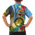 Vanuatu Malampa Fiji Day Kid Hawaiian Shirt Happy 10 October With Maps Tropical Flowers