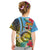 Vanuatu Malampa Fiji Day Kid T Shirt Happy 10 October With Maps Tropical Flowers