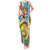 Vanuatu Malampa Fiji Day Tank Maxi Dress Happy 10 October With Maps Tropical Flowers