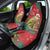 Personalised New Zealand Kakapo Christmas Car Seat Cover Meri Kirihimete Silver Fern Mix Pohutukawa