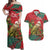 Personalised New Zealand Kakapo Christmas Couples Matching Off Shoulder Maxi Dress and Hawaiian Shirt Meri Kirihimete Silver Fern Mix Pohutukawa