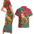 Personalised New Zealand Kakapo Christmas Couples Matching Short Sleeve Bodycon Dress and Hawaiian Shirt Meri Kirihimete Silver Fern Mix Pohutukawa