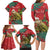 Personalised New Zealand Kakapo Christmas Family Matching Long Sleeve Bodycon Dress and Hawaiian Shirt Meri Kirihimete Silver Fern Mix Pohutukawa