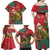 Personalised New Zealand Kakapo Christmas Family Matching Off Shoulder Maxi Dress and Hawaiian Shirt Meri Kirihimete Silver Fern Mix Pohutukawa