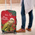 Personalised New Zealand Kakapo Christmas Luggage Cover Meri Kirihimete Silver Fern Mix Pohutukawa