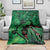 New Zealand Gecko Christmas Blanket Meri Kirihimete Paua Shell Mix Pohutukawa