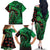 New Zealand Gecko Christmas Family Matching Off The Shoulder Long Sleeve Dress and Hawaiian Shirt Meri Kirihimete Paua Shell Mix Pohutukawa