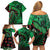 New Zealand Gecko Christmas Family Matching Off Shoulder Short Dress and Hawaiian Shirt Meri Kirihimete Paua Shell Mix Pohutukawa