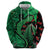 New Zealand Gecko Christmas Hoodie Meri Kirihimete Paua Shell Mix Pohutukawa