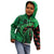 New Zealand Gecko Christmas Kid Hoodie Meri Kirihimete Paua Shell Mix Pohutukawa