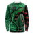 New Zealand Gecko Christmas Long Sleeve Shirt Meri Kirihimete Paua Shell Mix Pohutukawa