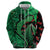 New Zealand Gecko Christmas Zip Hoodie Meri Kirihimete Paua Shell Mix Pohutukawa